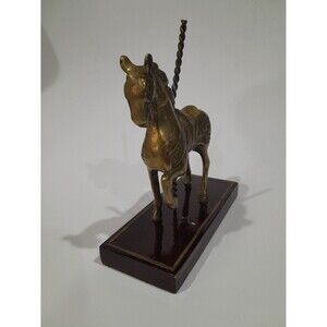 Vintage Brass Carousel Horse Figurine